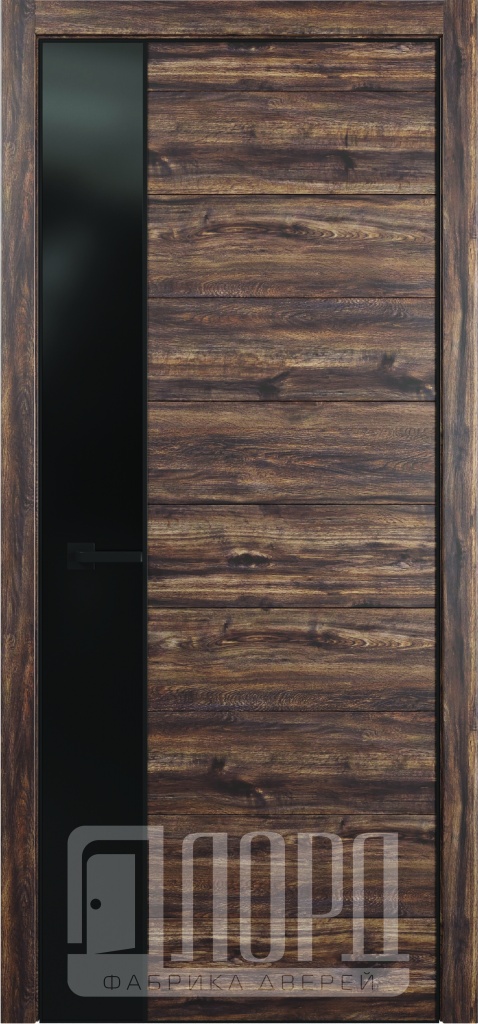 картинка Межкомнатная дверь ЛОРД  Melford-3 (с чёрным молдингом) от NEVADOOR Магазин дверей